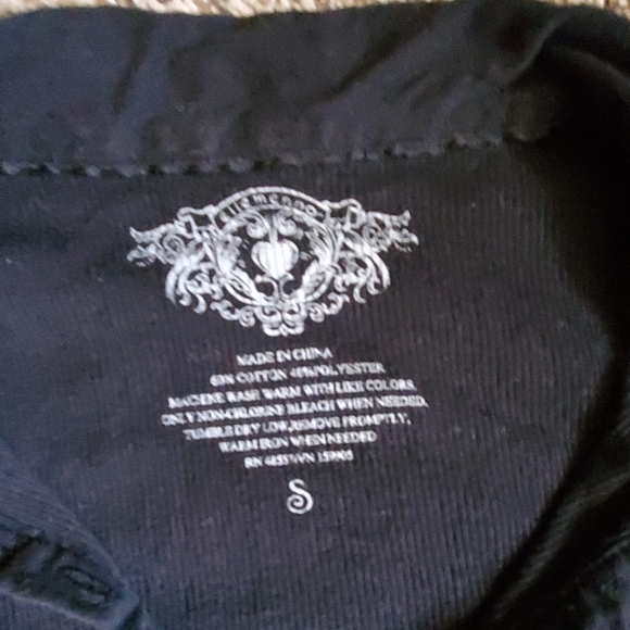 Ellemenno black short sleeve top, size S - Picture 5 of 5